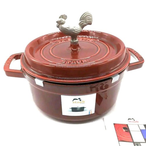 Staub garnet rose - rose, chicken