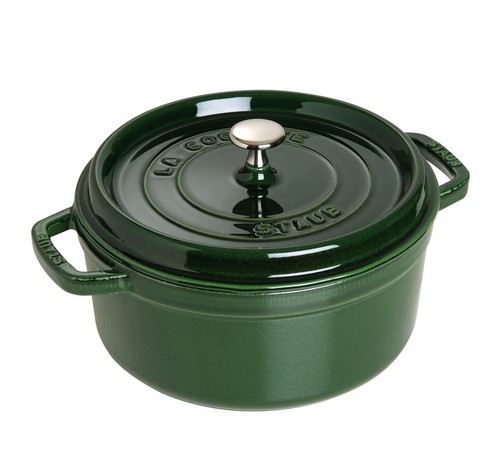 Staub round cocotte - staub, basil
